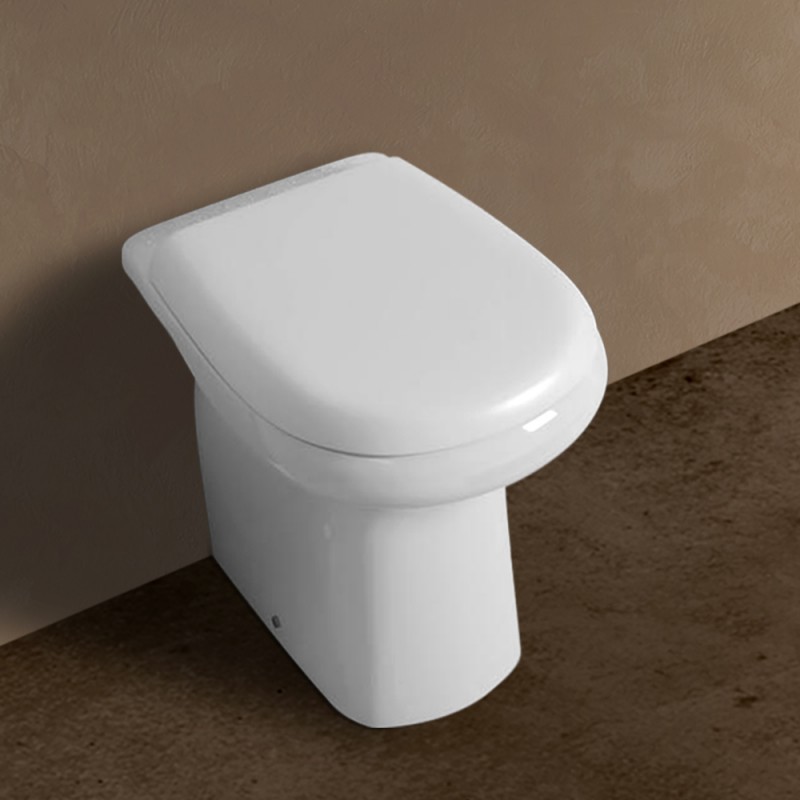 Wc tradizionale con brida serie Orient in ceramica con scarico a pavimento 