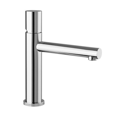 Miscelatore lavabo cromo senza leva in acciaio inox Gemini