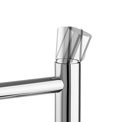 Gruppo bidet cromo senza leva in acciaio inox Gemini