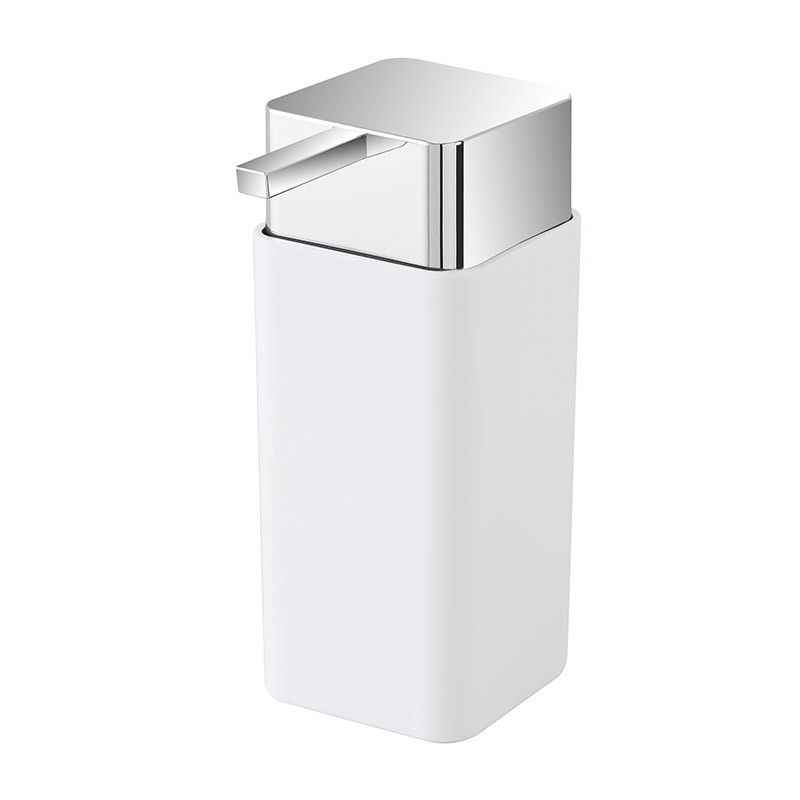 Dispenser Sapone Liquido in Plastica Bianco da Appoggio