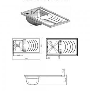 Coprilavatrice Da Esterno Con Lavatoio.Mobile Lavatrice E Lavatoio Bianco 109 X 60 In Pvc Con Lavapanni A Sinistra