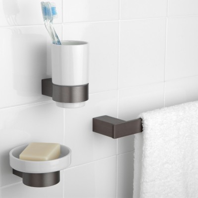 Portasapone Bagno Grigio Alluminio