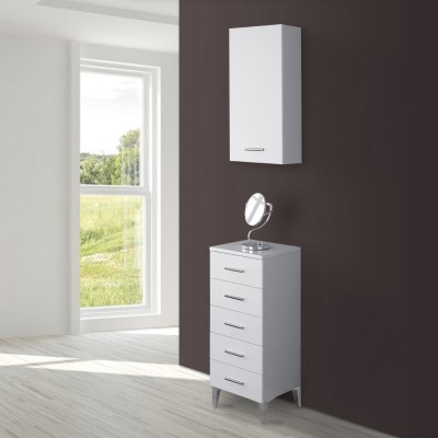 Base Mobile 35x78 Bianco 5 Cassetti Stella