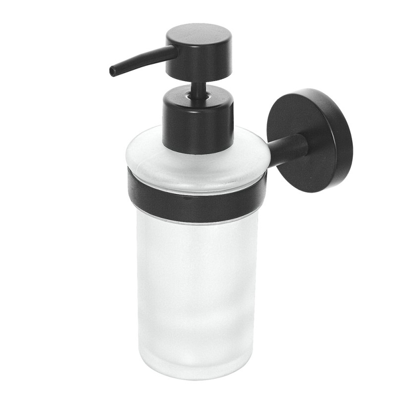 Dispenser sapone liquido a muro in acciaio nero opaco Chic Black