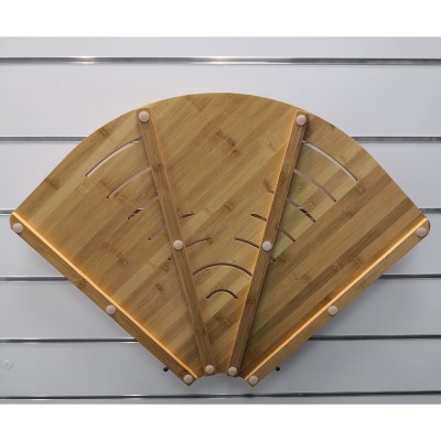 Pedana Doccia Semicircolare in Bamboo 60x60 cm