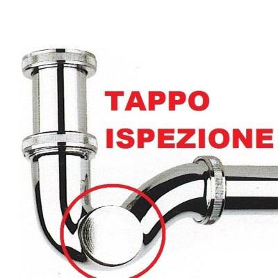 sifone ad esse 11/4 in ottone cromato universale per bidet