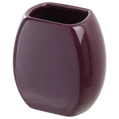 Portaspazzolino da appoggio in Ceramica Viola 