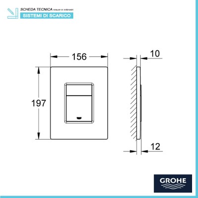 placca di azionamento grohe