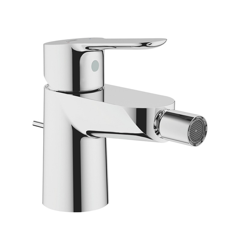 Rubinetto miscelatore bidet cromo Grohe Bauedge con piletta