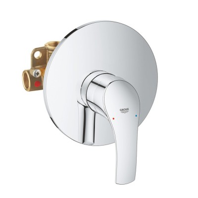 miscelatore doccia grohe eurosmart cromo completo di corpo da incasso