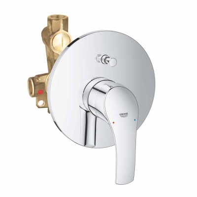 miscelatore doccia con deviatore grohe eurosmart cromo incluso corpo incasso