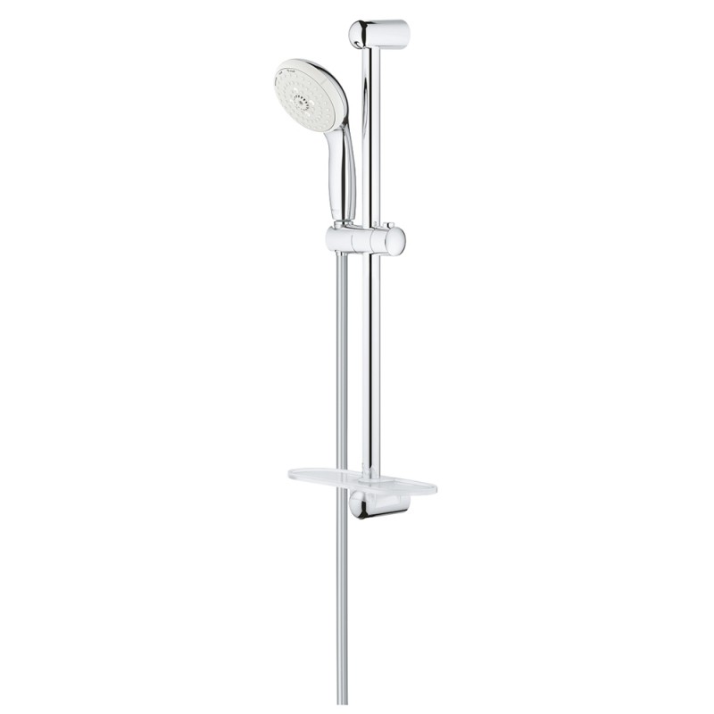 Saliscendi doccia Grohe New Tempesta 100 a 3 getti con porta oggetti