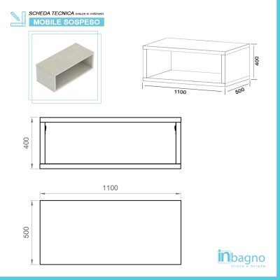 Misure Composizione Bagno da 110 cm