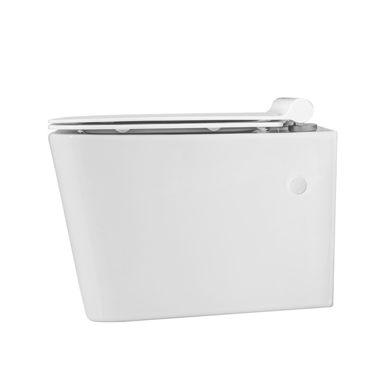 Inbagno WC sospeso per disabili con Apertura Frontale, H. 37 cm, Design  ergonomico in Ceramica Bianca Lucida : : Fai da te