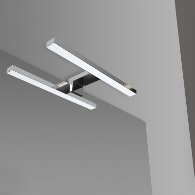 Lampada LED per specchio con Angoli Raggiati