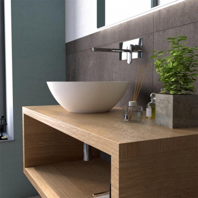 Composizione Bagno Aperta Sospesa Colore Rovere da 110 cm Inbagno - 5